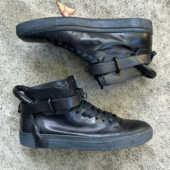 Buscemi Matte  Black 100mm sneakers, size 41 - Picture 1 of 10